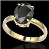 Image 2 : 5 ctw Black Diamond Designer Ring 18k Yellow Gold - REF-161K8Y