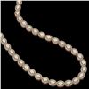 Image 2 : 21.21 ctw Opal & Diamond Micro Pave Halo Necklace 10k Rose Gold - REF-581Y8X