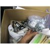 Image 2 : 2 SHARP ADDING MACHINES, LOT OF PAPER PLATES, DYNAMO LABEL MAKER, ETC.