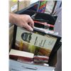 Image 2 : BOX OF ASST. CERTIFICATE FRAMES, BOOKS, ETC.