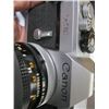 Image 2 : CANON TX 35MM CAMERA WITH EXTRA LENS, FLASH, BAG & ACCESS.