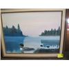 Image 1 : FRAMED ORIGINAL PAINTING OF THE LOON BY ANDERSON