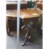Image 1 : ANTIQUE HALF MOON OCCASIONAL TABLE (22 1/2" H)