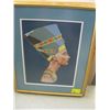 Image 1 : FRAMED NEEDLEPOINT PRINT OF THE EGYPTIAN LADY