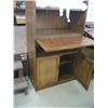 Image 2 : DROP FRONT SHELF UNIT WITH LOWER CABINET