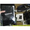 Image 2 : DEL COMPUTER MONITOR & 2 BOXES OF MISC. POWER SUPPLIES, ELECTRICAL CORDS, ETC.