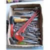 Image 2 : BOX OF MISC. WOOD PLANE, WRENCHES, ETC.