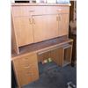 Image 1 : 2 DRAWER 4 DOOR CABINET & MATCHING DESK