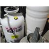 Image 2 : 2 GARDEN SPRAYERS, ONE MISSING WAND & A METAL GALVANIZED FUNNEL