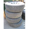 Image 1 : SET OF 4 26570R17 TIRES ON CADILLAC ESCALADE RIMS, STUDDED WINTER TIRES
