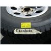 Image 2 : SET OF 4 26570R17 TIRES ON CADILLAC ESCALADE RIMS, STUDDED WINTER TIRES