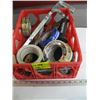 Image 1 : BIN OF ASST. TAPE, PRY BAR, SAWS, ETC.