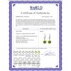 Image 2 : Genuine 3.25 ctw Peridot Earrings 14KT Rose Gold - REF-29H2X