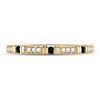 Image 2 : Round Black Color Enhanced Diamond Band Ring 1/10 Cttw 10KT Yellow Gold