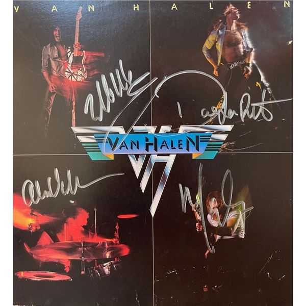 Signed Van Halen Van Halen Album Cover