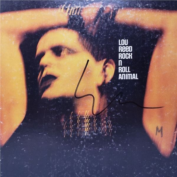 Signed Lou Reed, Rock n Roll Animal Album Cover