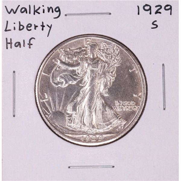 1929-S Walking Liberty Half Dollar Coin