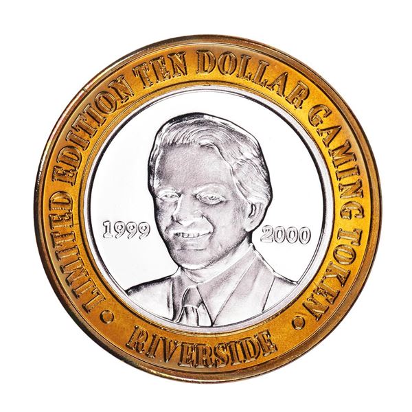 .999 Fine Silver Riverside Casino Laughlin, NV $10 Limited Edition Gaming Token