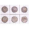 Image 2 : Lot of (6) Walking Liberty Half Dollar Coins