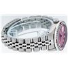 Image 5 : Rolex Ladies Stainless Steel Pink Diamond & Ruby Datejust Wristwatch