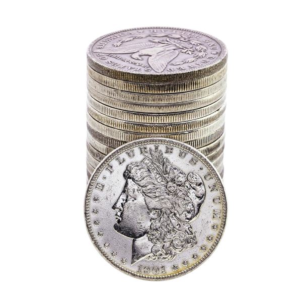Lot of (20) Pre-1921 $1 Morgan Silver Dollar Coins