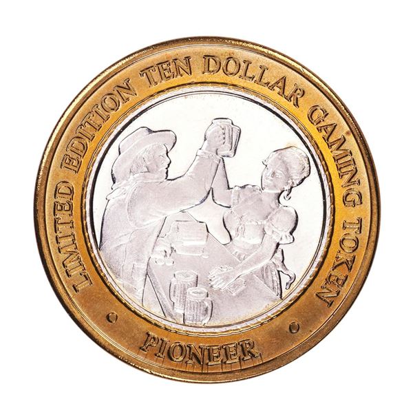.999 Fine Silver Pioneer Laughlin, Nevada $10 Limited Edition Gaming Token