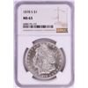 Image 1 : 1878-S $1 Morgan Silver Dollar Coin NGC MS63