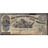 Image 1 : 1863 $5 The State of Louisiana Baton Rouge, LA Obsolete Banknote