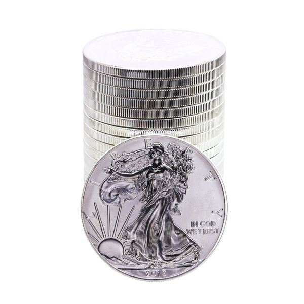 Roll of (20) Brilliant Uncirculated 2013 $1 American Silver Eagle Coins