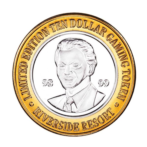 .999 Silver Riverside Resort Casino Laughlin, NV $10 Limited Edition Gaming Token