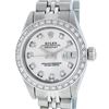 Image 1 : Rolex Ladies Stainless Steel Silver Diamond Oyster Perpetual Datejust