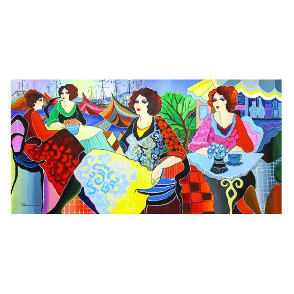 Govezensky "Listening To Music" Original Acrylic on Canvas