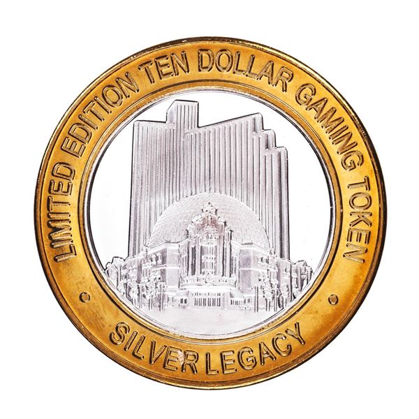 .999 Silver Silver Legacy Reno, Nevada $10 Casino Limited Edition Gaming Token