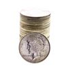 Image 1 : Roll of (20) Brilliant Uncirculated 1924 $1 Peace Silver Dollar Coins