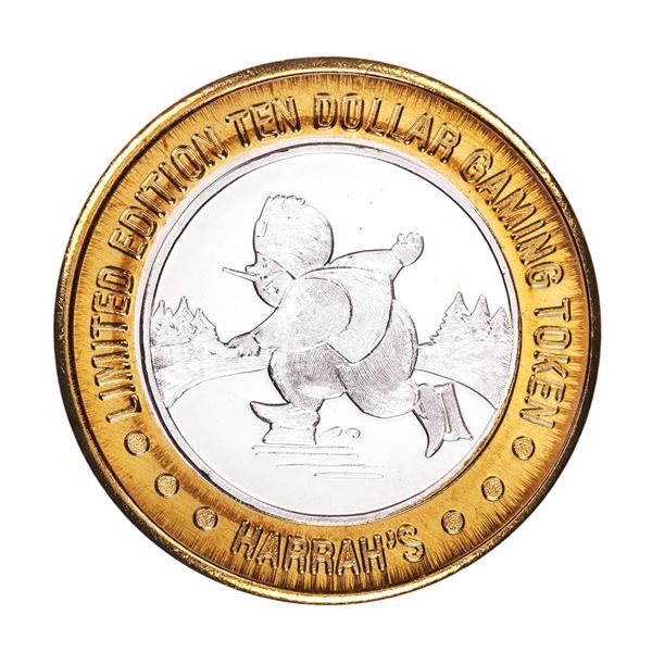 .999 Silver Harrah's Reno, Nevada $10 Casino Limited Edition Gaming Token