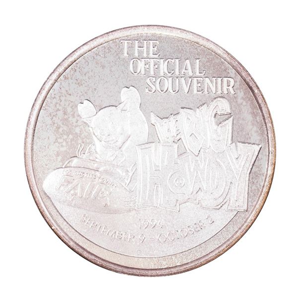 1994 Los Angeles County Fair Upland, CA 1oz .999 Fine Silver Art Round