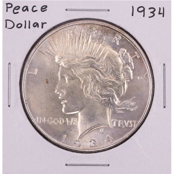 1934 $1 Peace Silver Dollar Coin