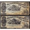 Image 1 : Lot of (2) 1863 $5 The State of Louisiana Baton Rouge, LA Obsolete Banknotes
