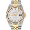 Image 3 : Rolex Men's Two Tone White Diamond Oyster Perpetual Datejust Wristwatch