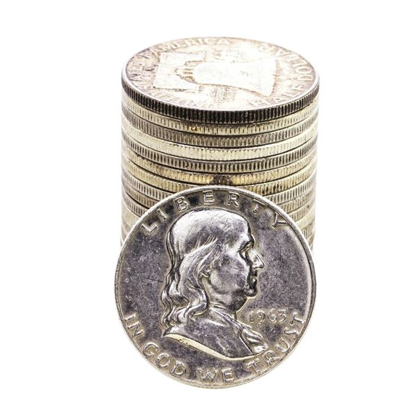 Roll of (20) Mixed Date Franklin Half Dollar Coins