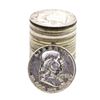 Image 1 : Roll of (20) Mixed Date Franklin Half Dollar Coins