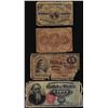 Image 1 : Lot of (4) 1860's Miscellaneous Fractional Currency Notes