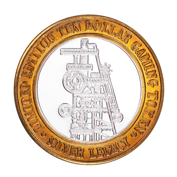 .999 Silver Silver Legacy Reno, Nevada $10 Casino Limited Edition Gaming Token