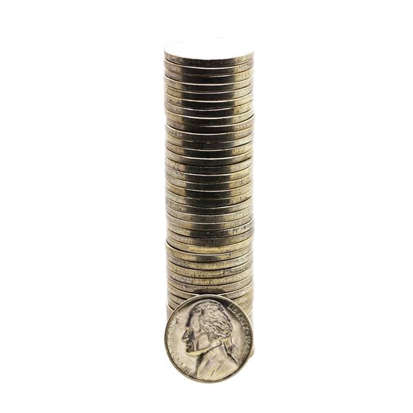 Roll of (40) Brilliant Uncirculated 1942-S Jefferson Nickel Coins