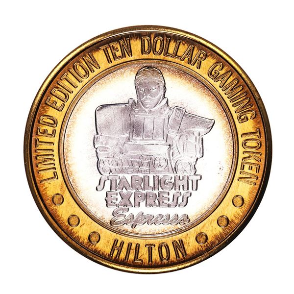 .999 Fine Silver Hilton Las Vegas, Nevada $10 Limited Edition Gaming Token