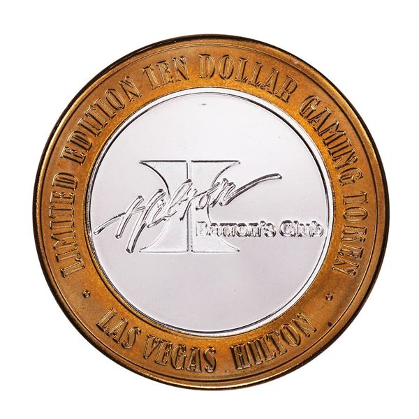 .999 Silver Hilton Las Vegas, Nevada $10 Casino Limited Edition Gaming Token