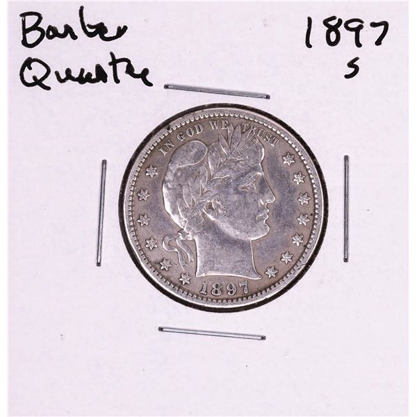 1897-S Barber Quarter Coin