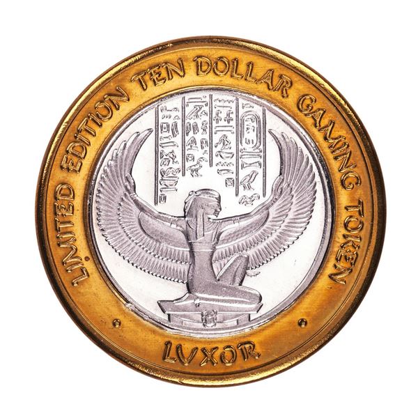 .999 Silver Luxor Las Vegas Nevada $10 Casino Limited Edition Gaming Token