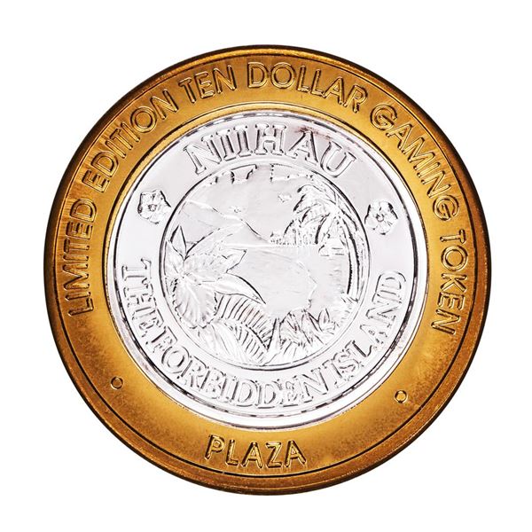 .999 Silver Plaza Hotel and Casino $10 Casino Limited Edition Gaming Token