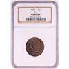 Image 1 : 1834 C-1 Classic Head Half Cent Coin NGC MS63BN